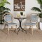 Baxton Studio Luciana Modern French Blue and White Weaving Natural Rattan Bistro Chair 232-13252-ZORO - alternate 4